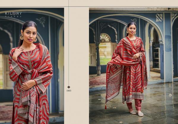 Kilory Humsafar Viscose Muslin Digital Foil Printed Dress Material